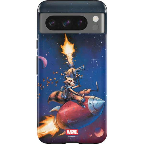 Marvel Rocket Raccoon Rocket Ride Google Pixel 8 Pro Impact Case